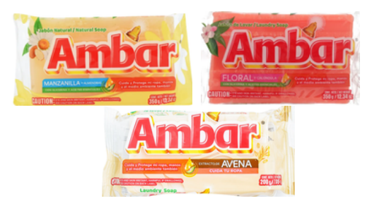 Jabón Ambar Manzanilla/Almendra 380g/3